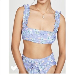 WeWoreWhat Riviera Bikini Set in Powder Blue